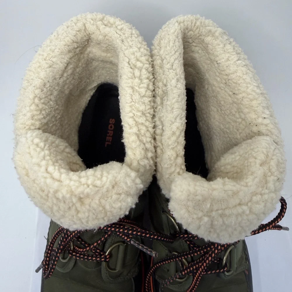 Sorel Cozy Carnival Waterproof Boots Olive Green